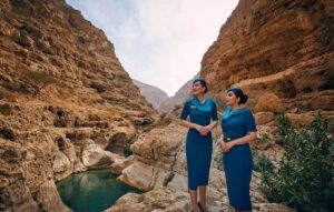 oman air female flight attendants photos