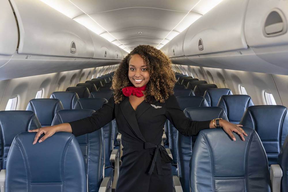 republic airways flight attendant female