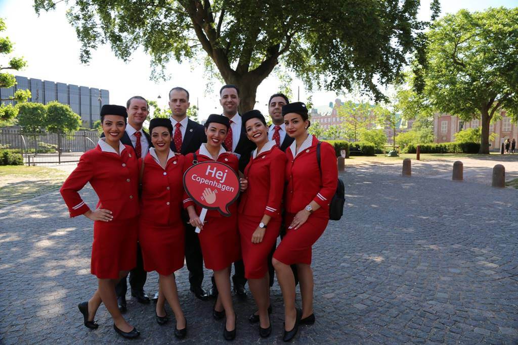 royal jordanian male and female crew uniform