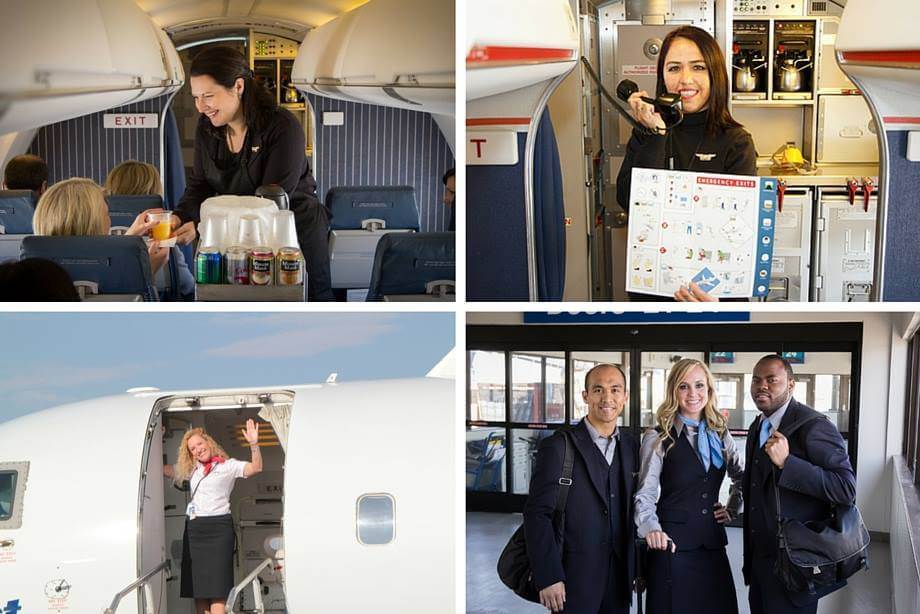 skywest flight attendants at work