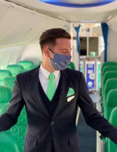 transavia male flight attendant