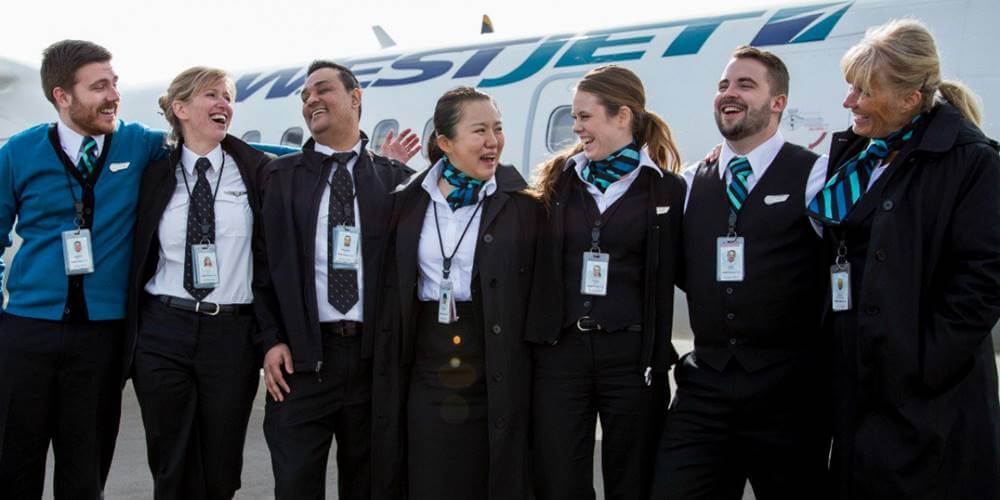 westjet smile cabin crew