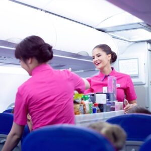 wizz air crew serve passengers