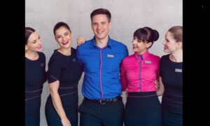 wizz air male and female good looking crew