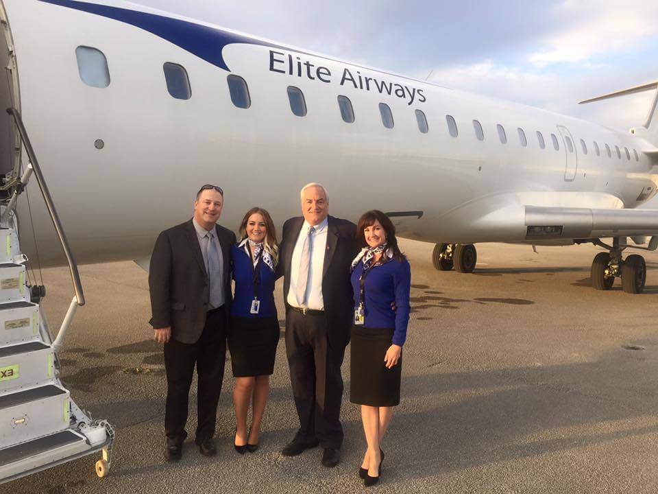 elite airways blue uniform