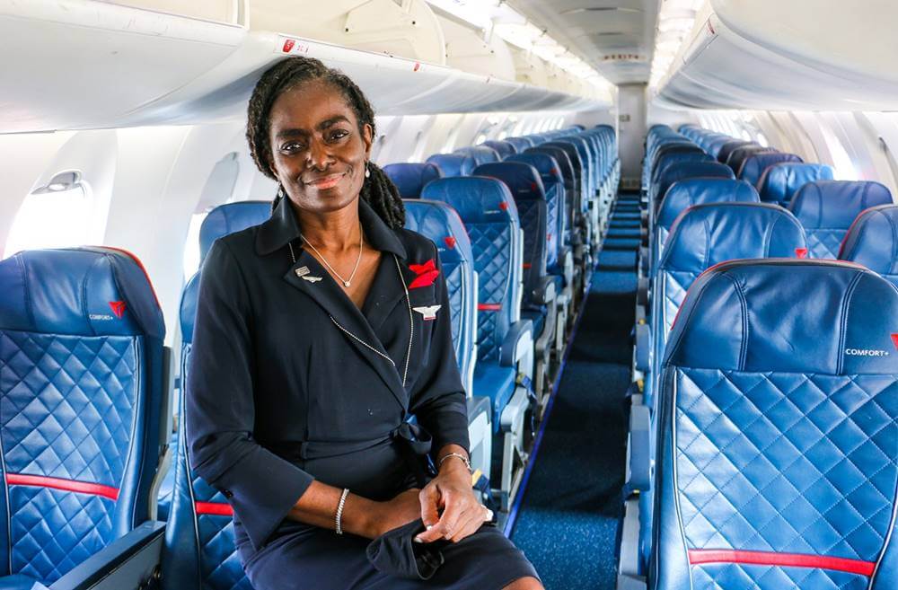 endeavor air female crew smiling