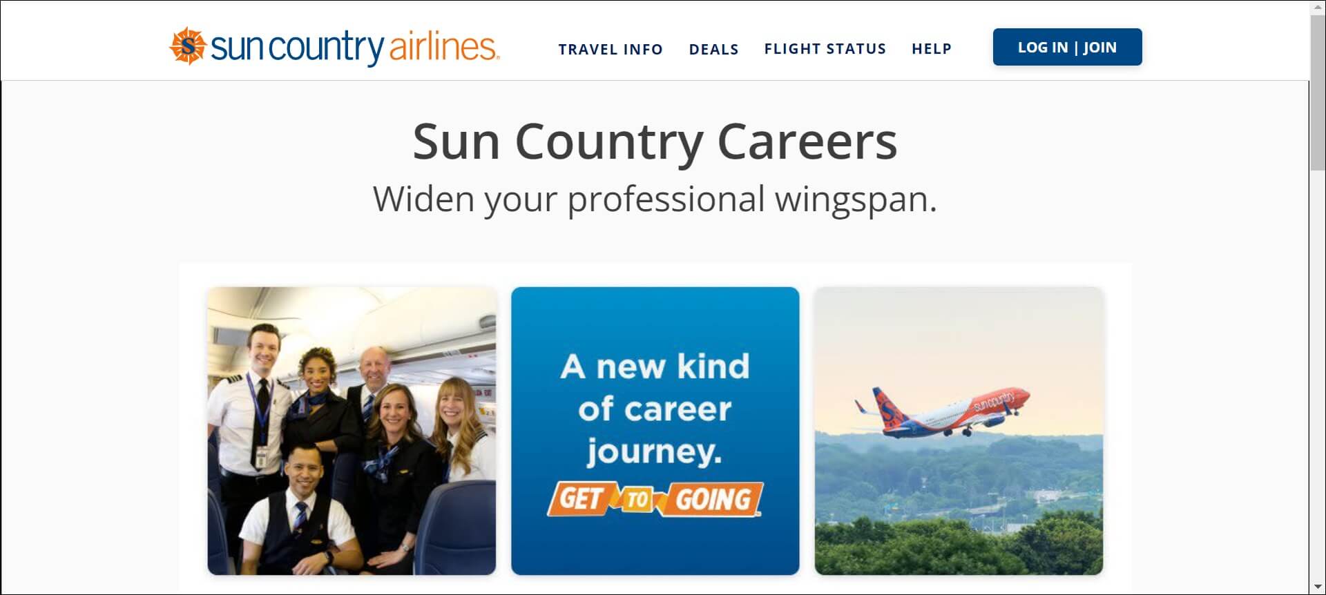 sun country careers page