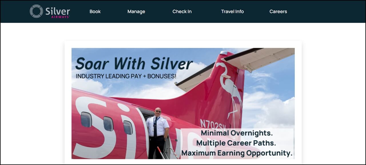 Silver Airways Careers Page