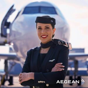 aegean airlines flight attendant crew