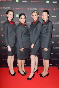air canada all female flight attendants