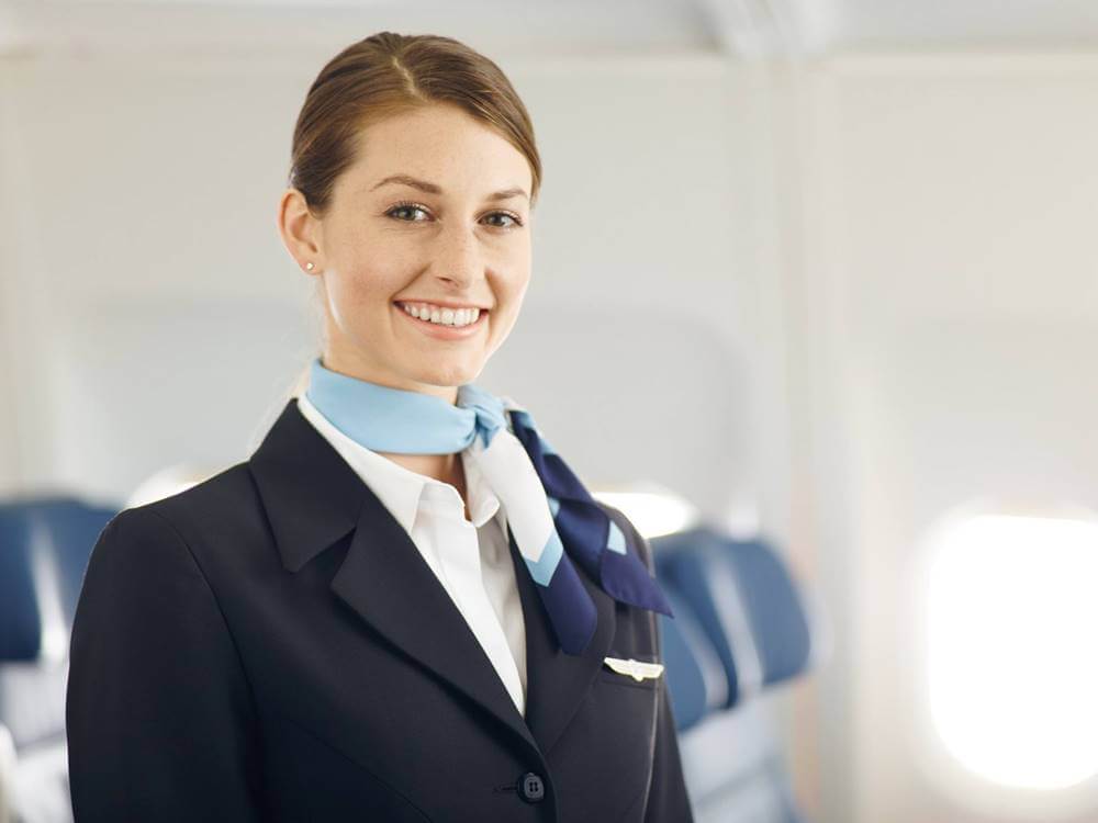 air transat female crew smile