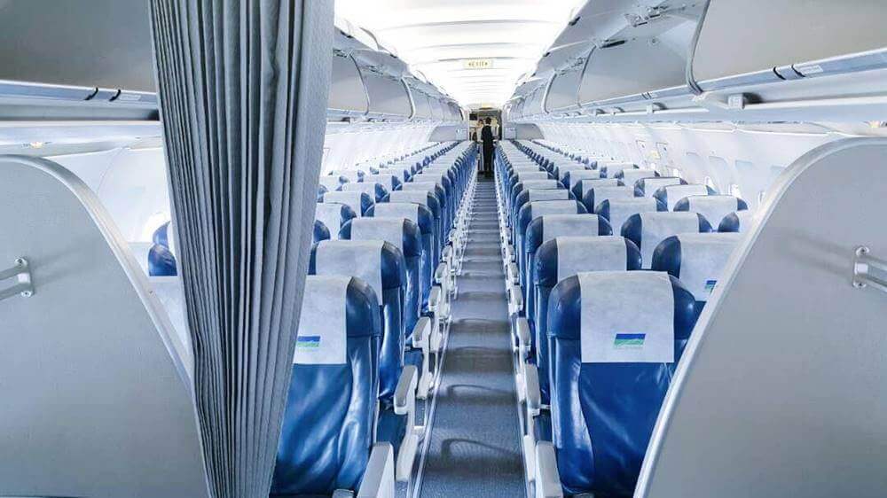 daallo airlines plane cabin