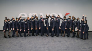 envoy air class photo flight attendants