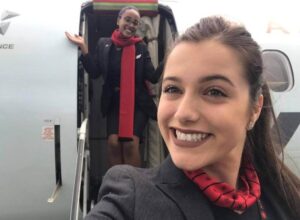 jazz happy female flight attendants