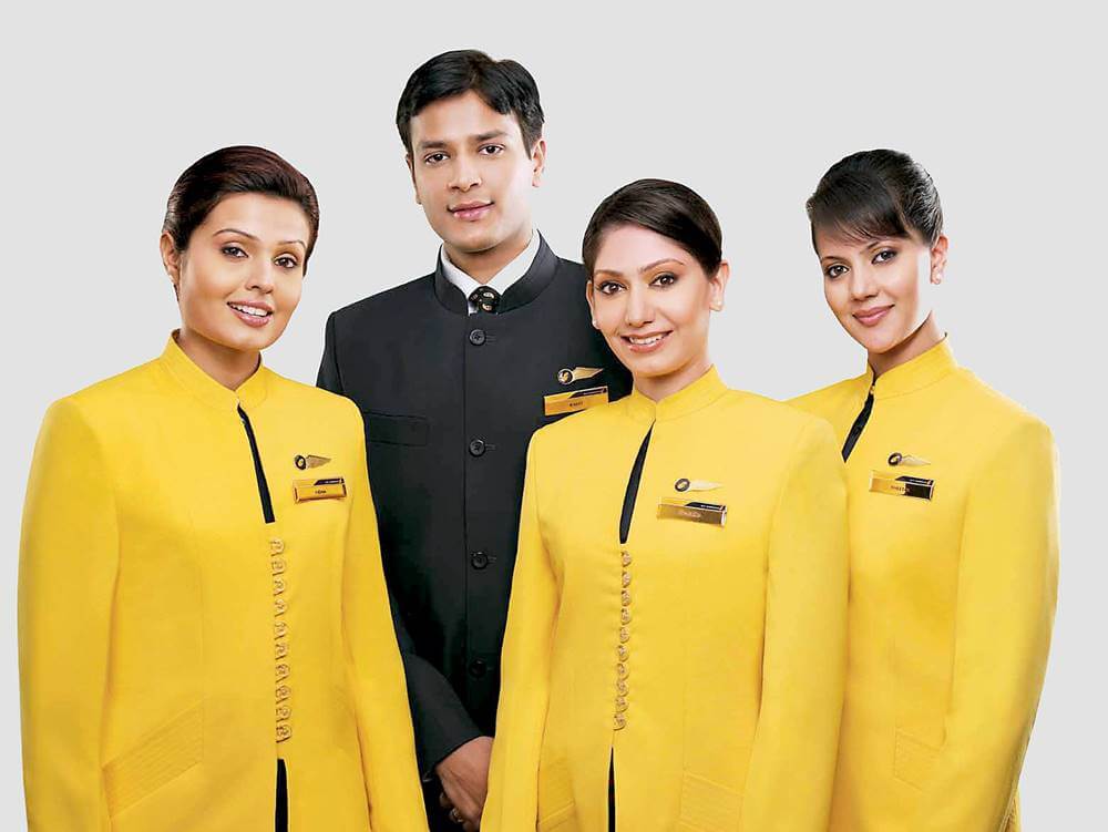 jet airways full uniform flight attendants