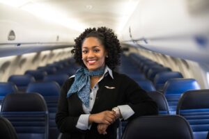 mesa airlines pretty flight attendant
