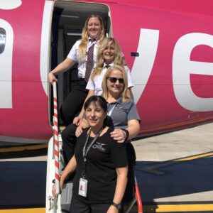 silver airways all female flight and cabin crews
