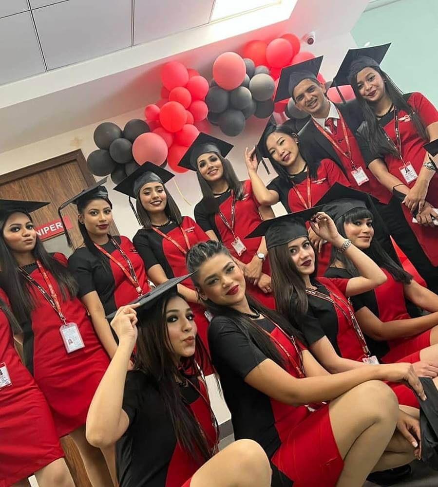 spicejet training flight attendants