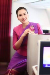 thai airways female crew smile