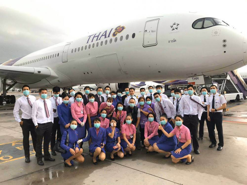 thai airways full set crew