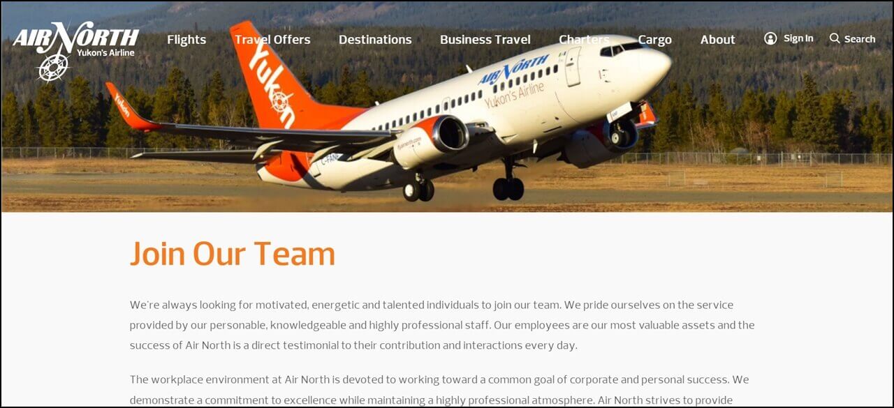 Air North Careers Page