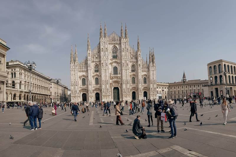 Duomo Church in Milan Italy Flight Attendant