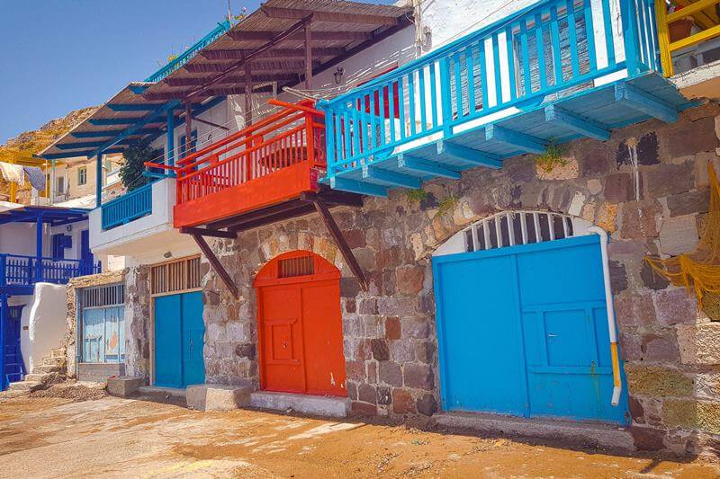 Klima fishing village in Milos Island