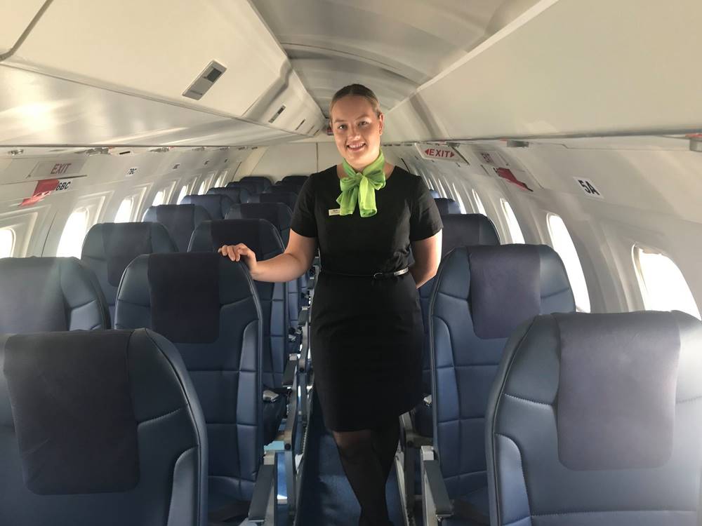 air chathams female flight attendant