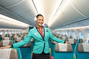 air tahiti nui female flight attendant