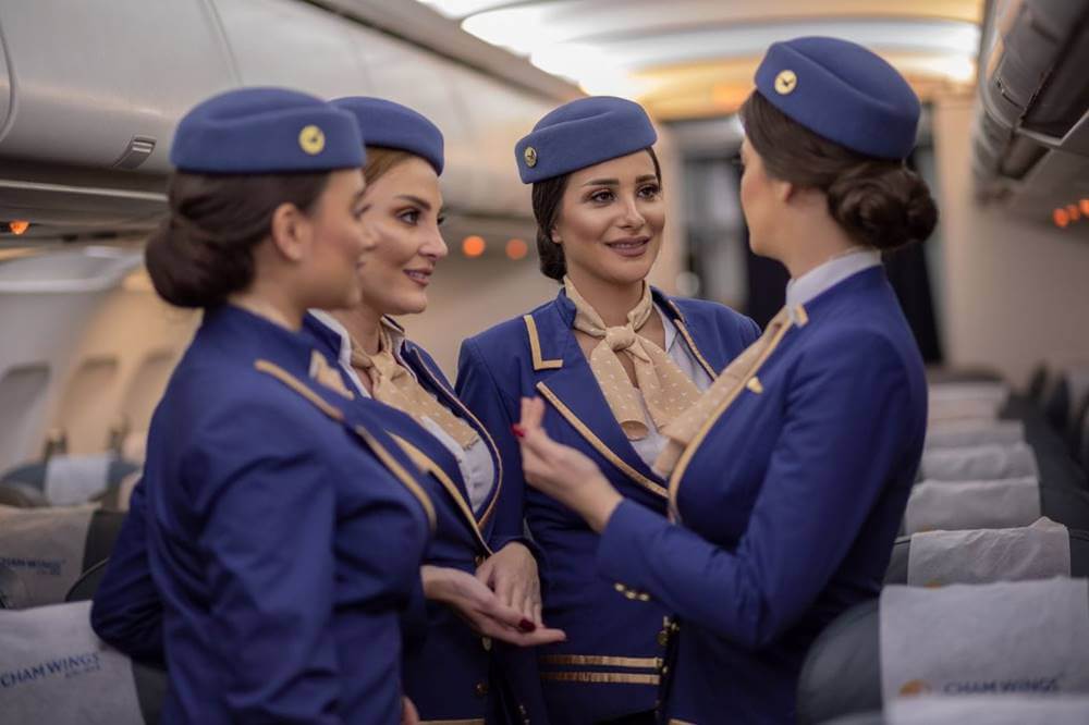 cham wings female flight attendants