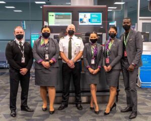 flair airlines crews airport
