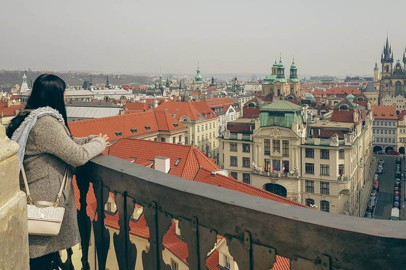 flight attendant in prague