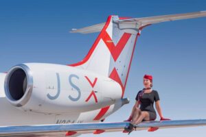 jsx flight attendant female crew