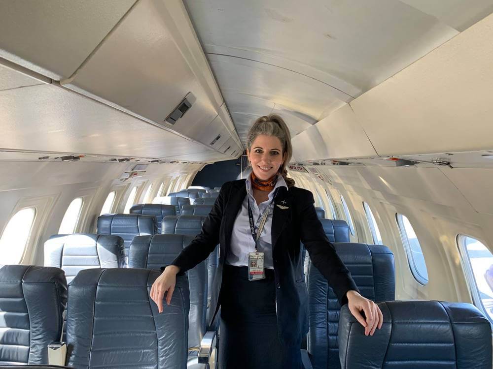 pacific coastal airlines female crew cabin