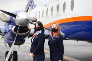 pacific coastal airlines flight attendants mask
