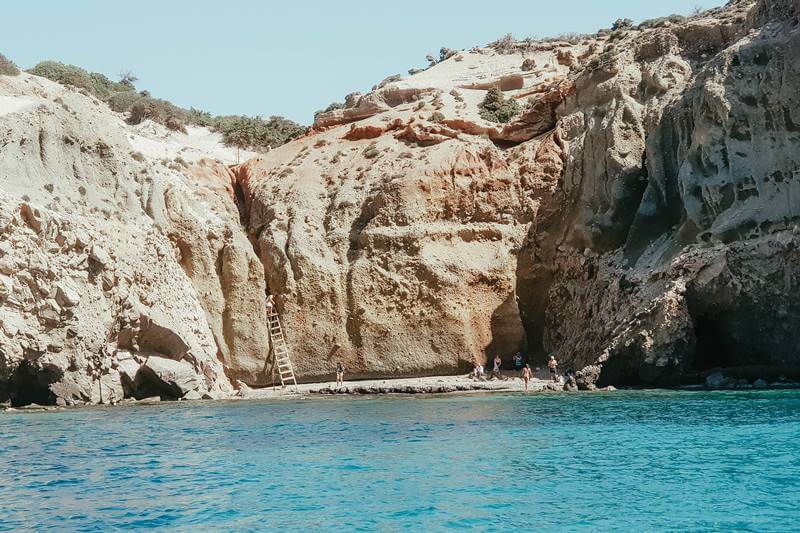 tsigrado beach travel blog milos greece