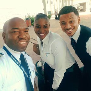 Bahamasair flight attendants smile