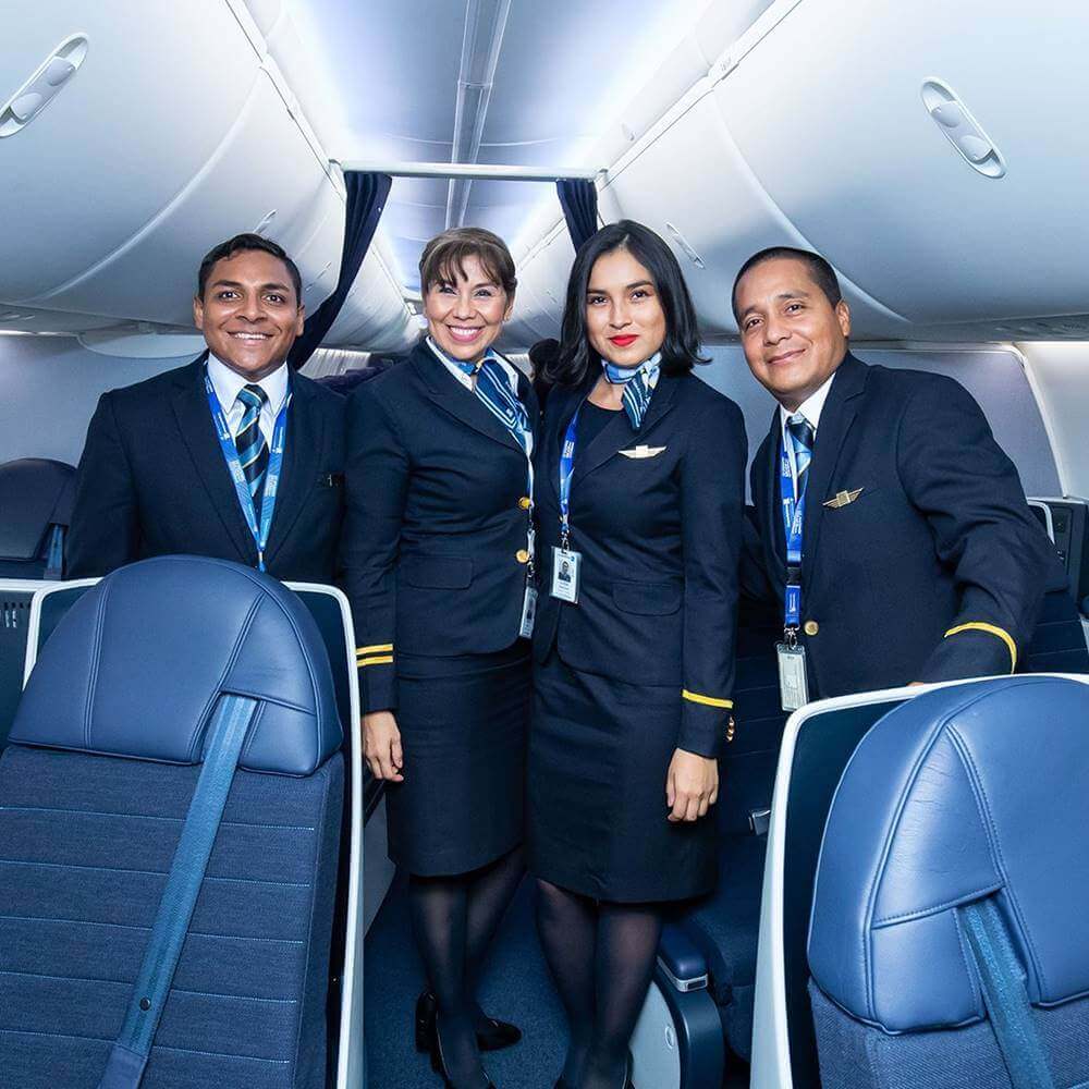 Copa Airlines male and female crews cabin