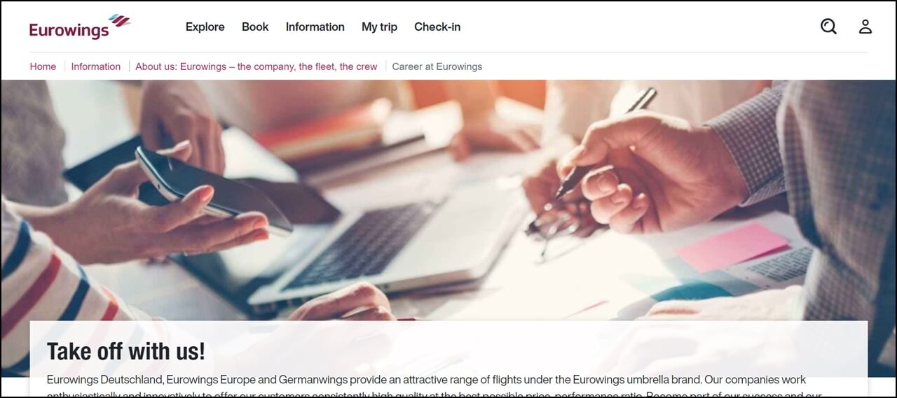 Eurowings Careers Page