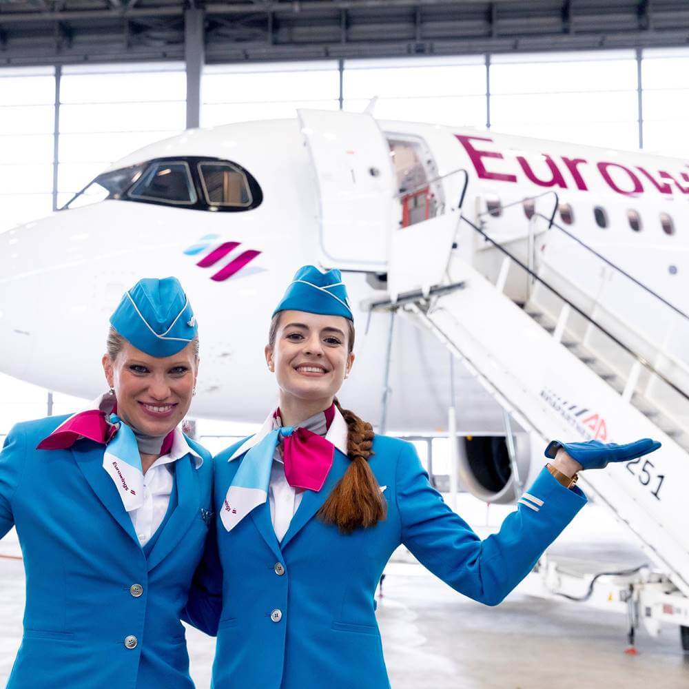 Eurowings flight attendant full uniform