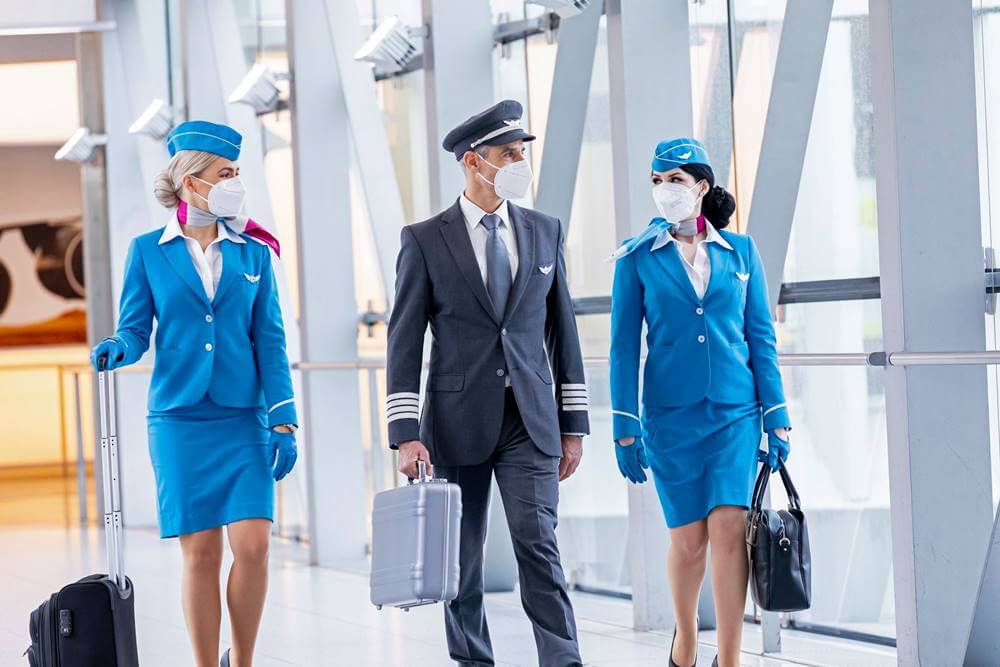 Eurowings pilot and cabin crews