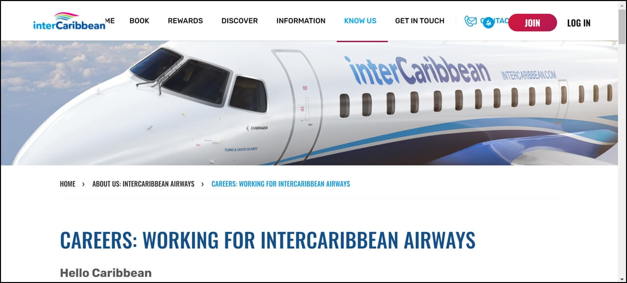 InterCaribbean Airways Careers Page