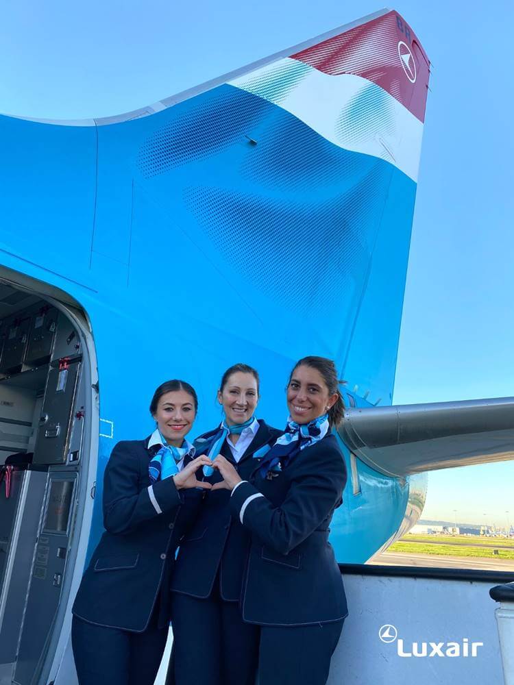 Luxair crews no masks