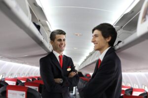 air nostrum male flight attendants happy