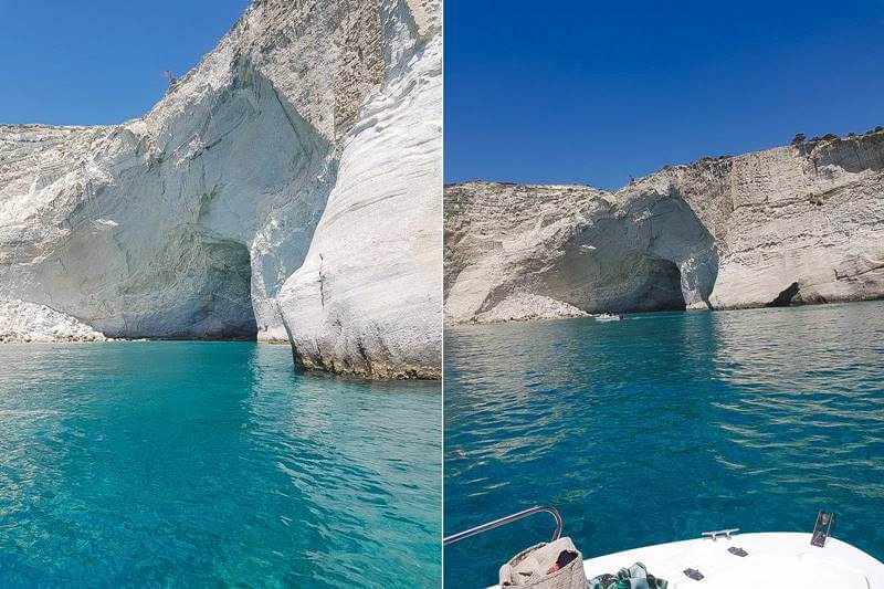 cliffs at kleftiko milos greece