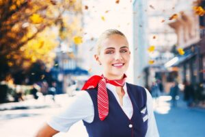 czech airline female crew autumn