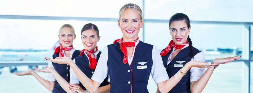 czech airlines crews open palms