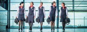 czech airlines female crews full uniform