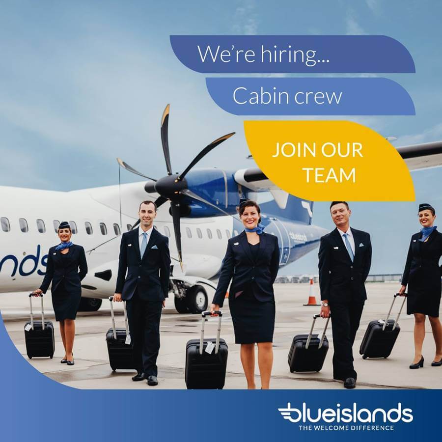 join the team of flight attendants at blue islands airline