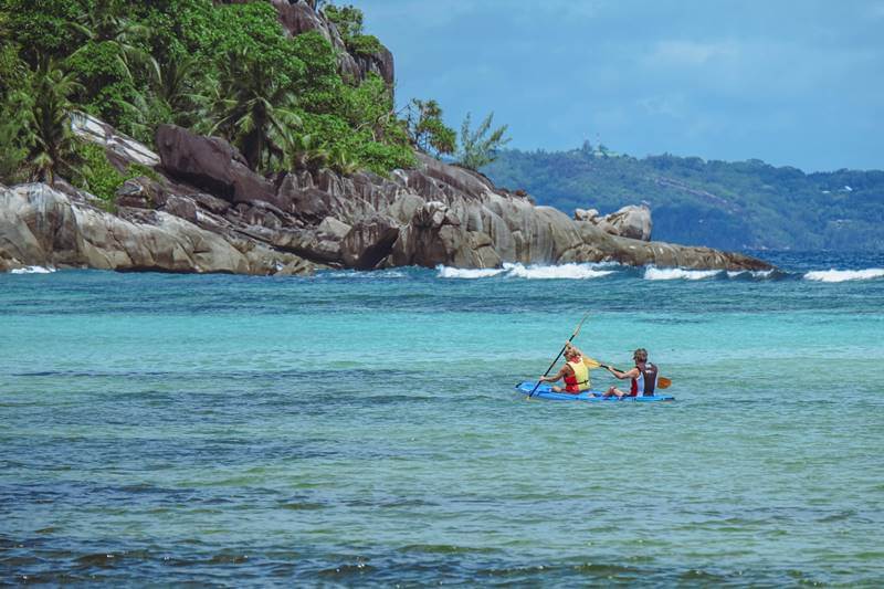 kayaking in Seychelles